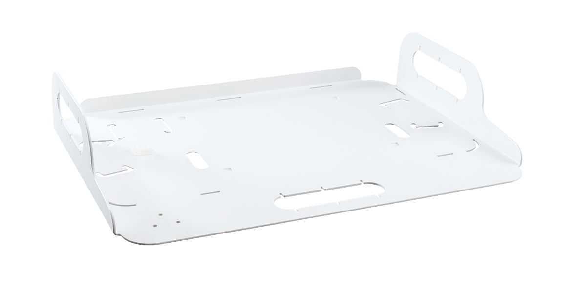 RUCK MOBIL SYSTEM - Grundplatte für Technikeinheit Taschenrucksack in weiß