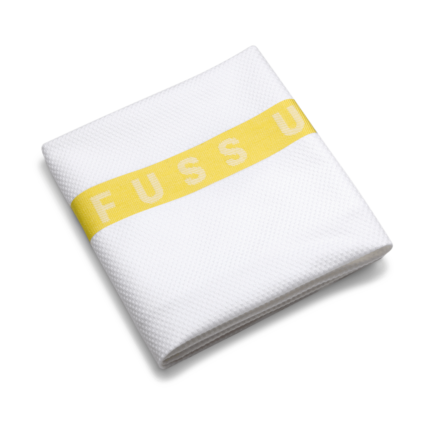 RUCK - Foot Towel with logo "FÜR FUSS UND PFLEGE" in yellow