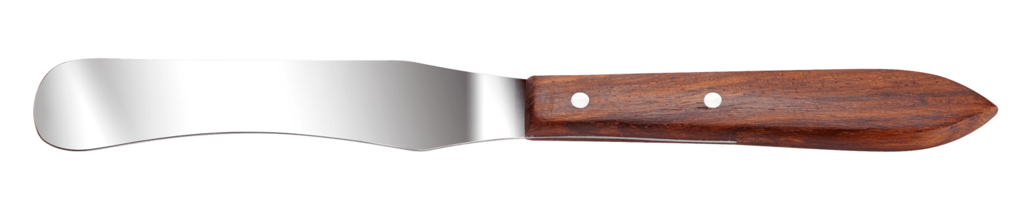 RUCK - Spatel mit Holzgriff in silber