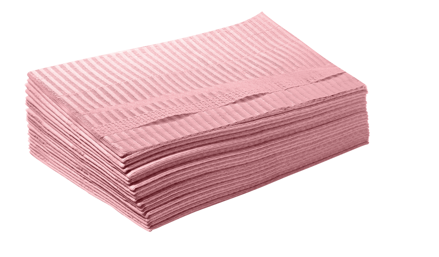 RUCK - Beschichtete Servietten in rosa