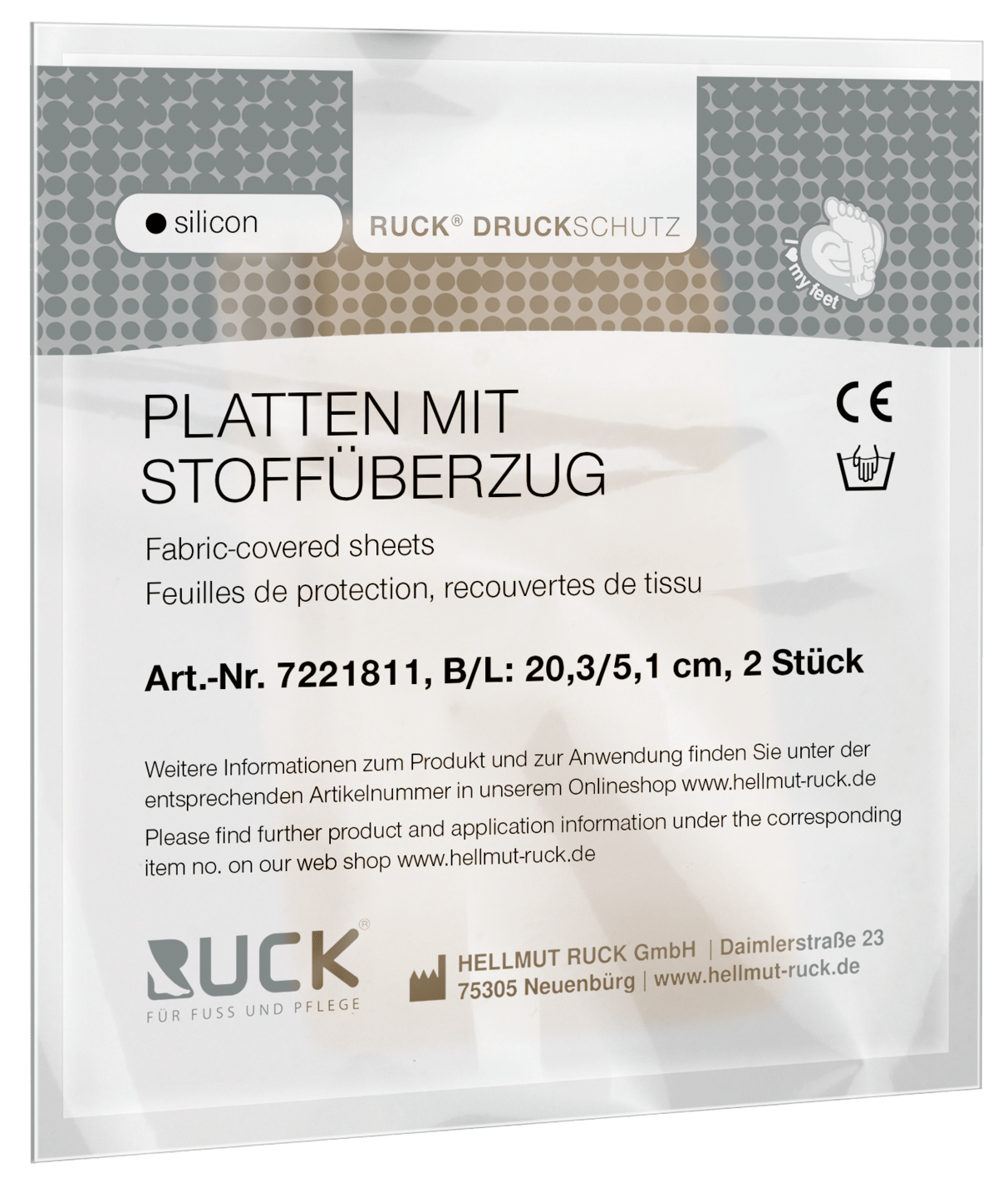 RUCK DRUCKSCHUTZ - Platten mit Stoffüberzug