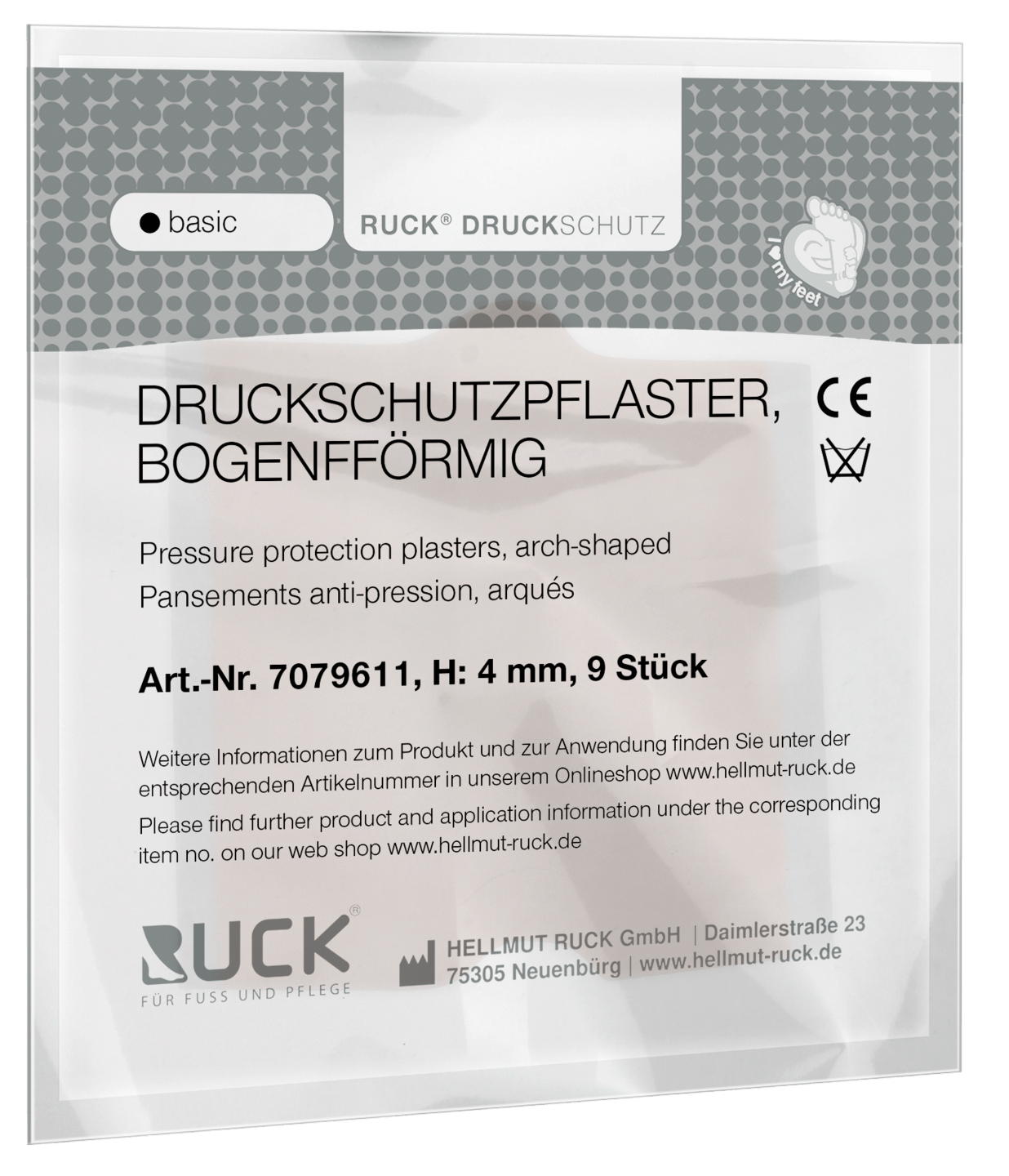 RUCK DRUCKSCHUTZ - Druckschutzpflaster, bogenförmig