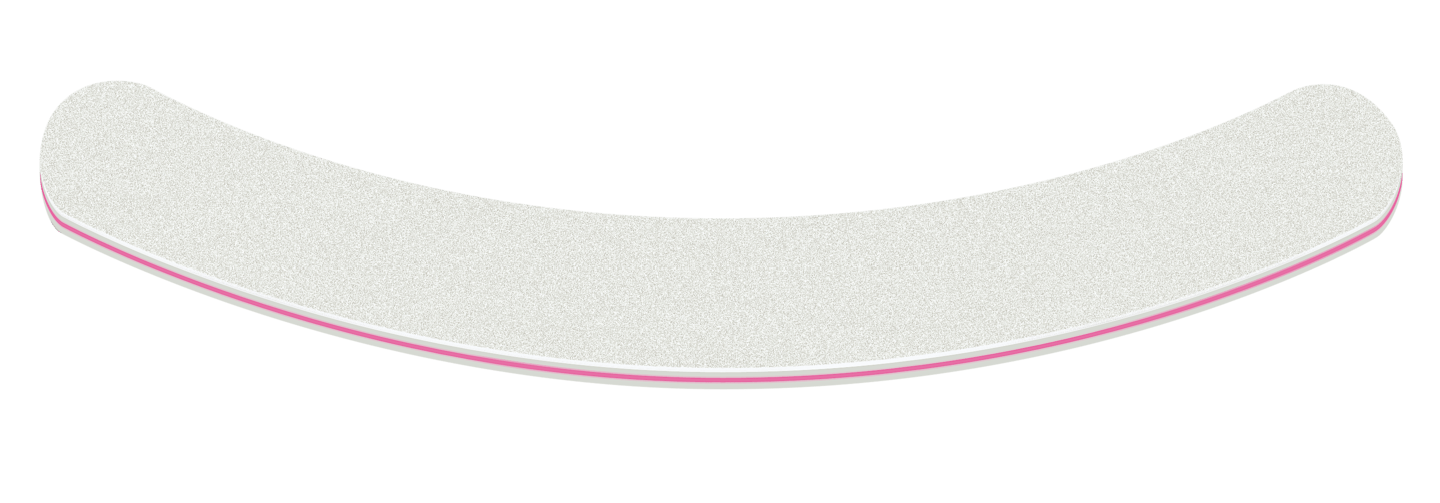 RUCK - Boomerang-Feile in weiß