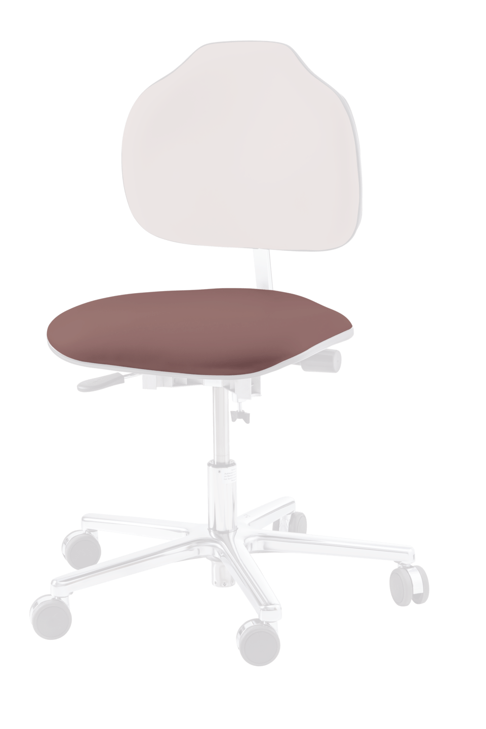 RUCK - Sitzpolster für Arbeitsstuhl ergo, taupe in taupe