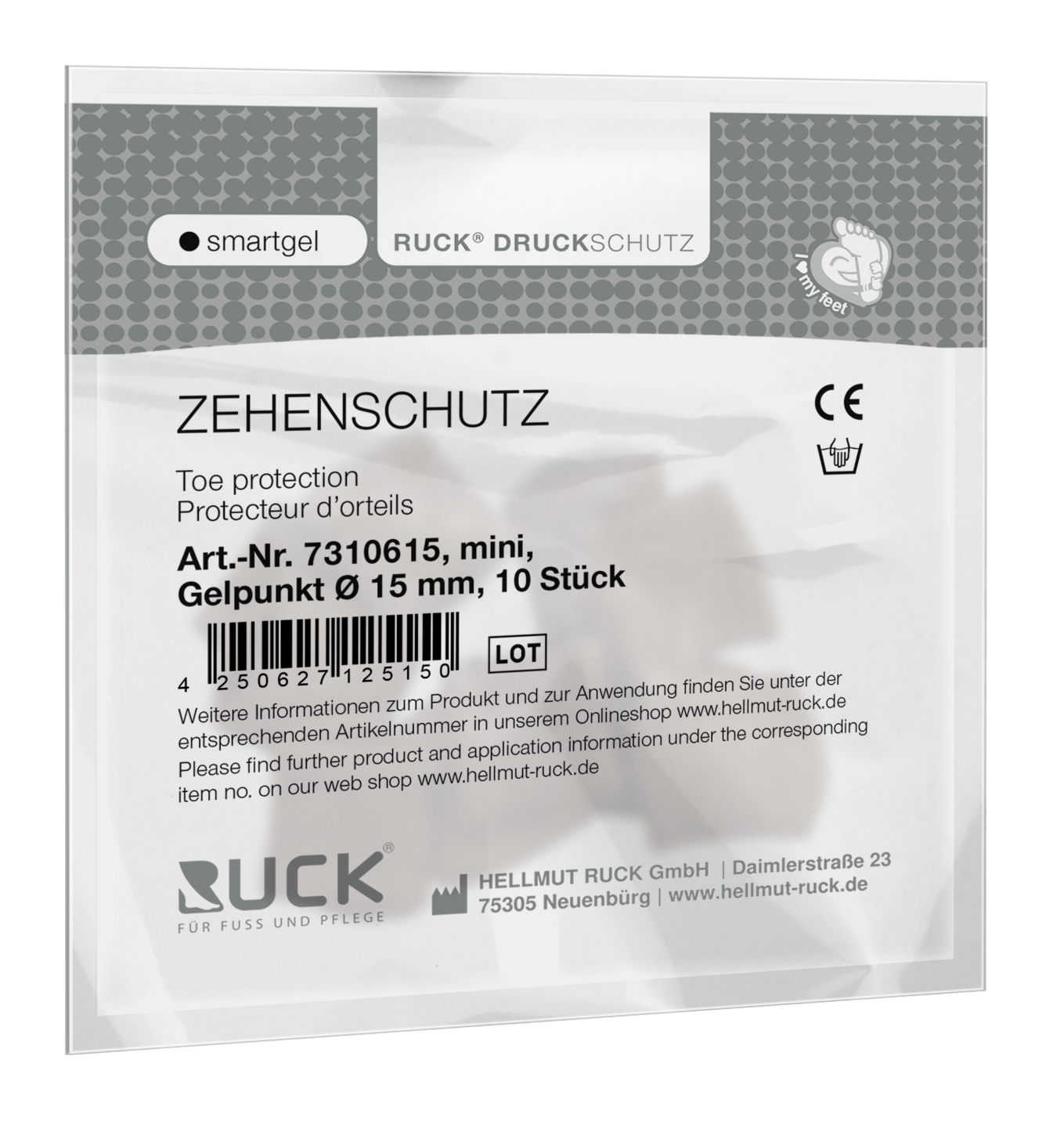 RUCK DRUCKSCHUTZ - Zehenschutz