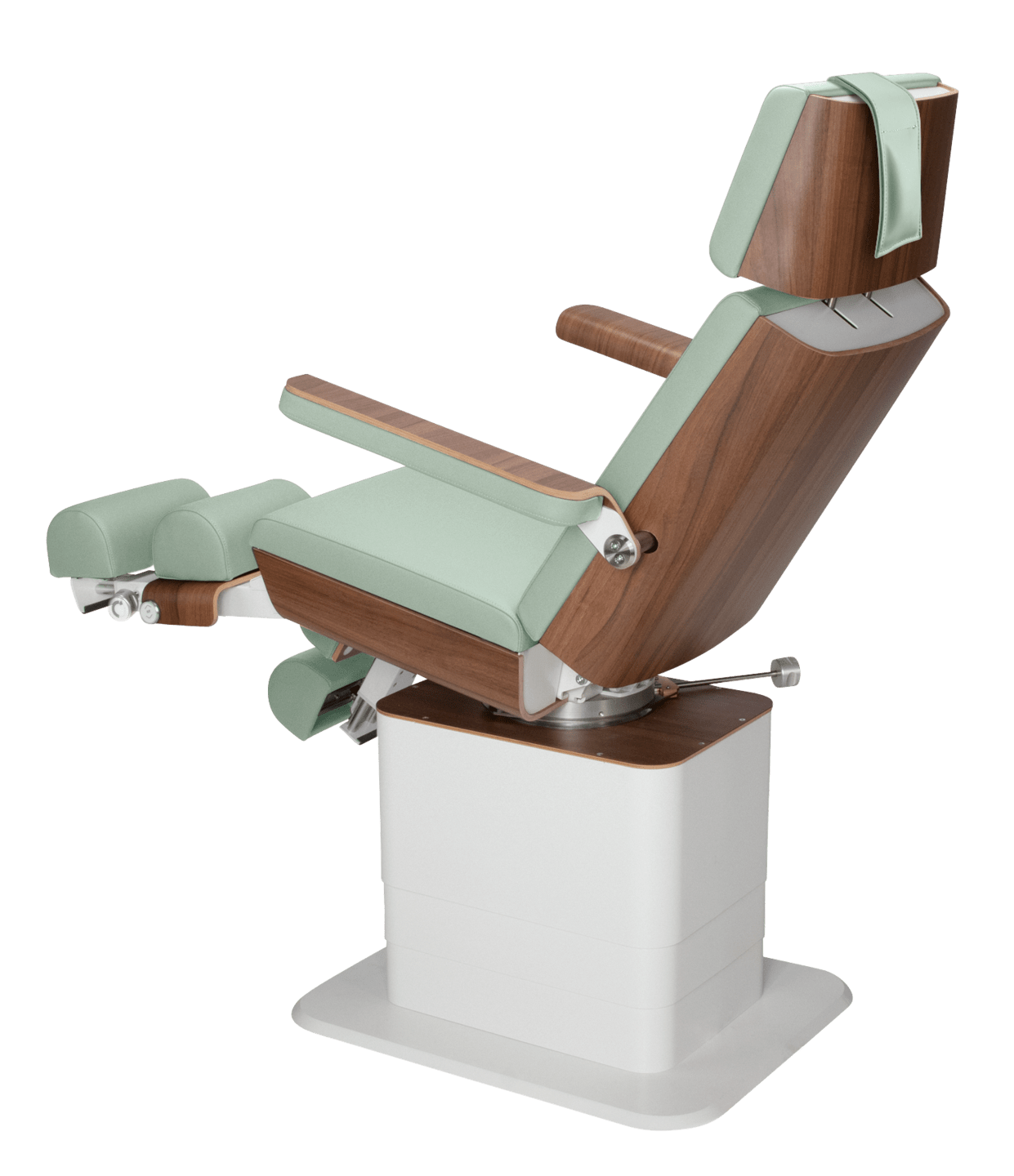 RUCK - MOON Podiatry Chair/Couch with motorised leg sections and patient control in sage