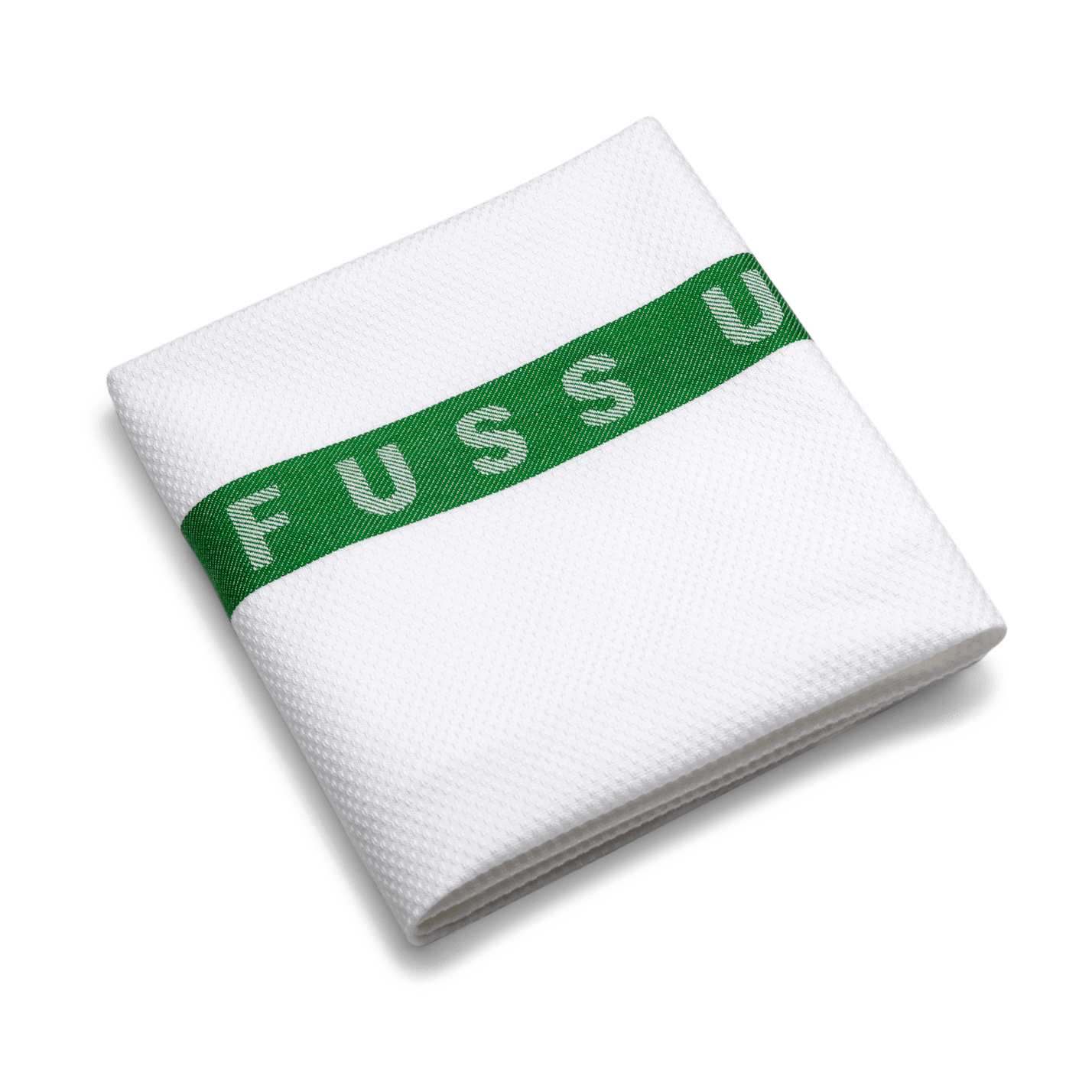 RUCK - Fußtuch mit Einwebung "FÜR FUSS UND PFLEGE" in grün