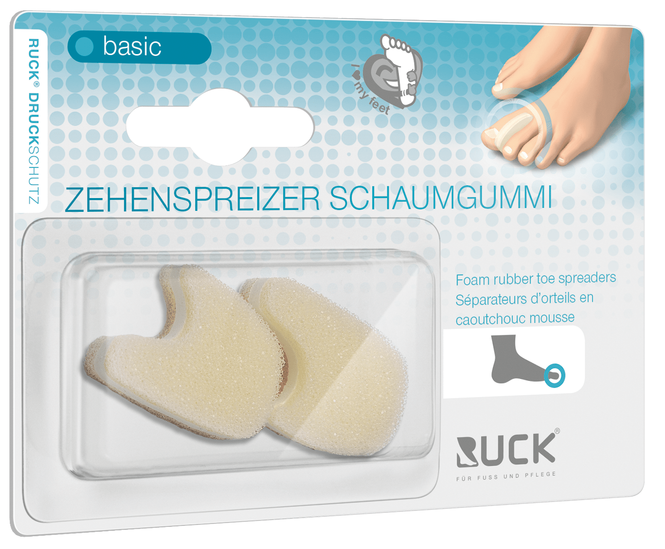 RUCK DRUCKSCHUTZ - Toe Spreader foam  in beige