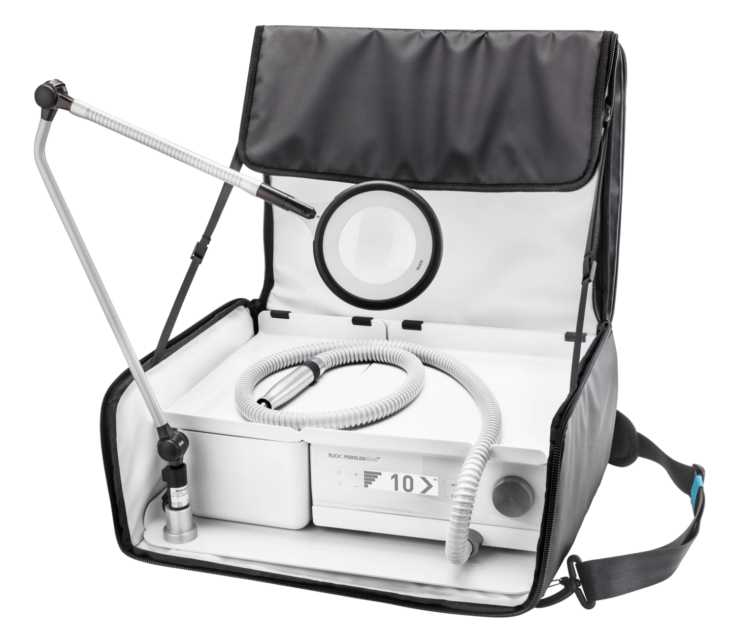 RUCK MOBIL SYSTEM - Technikeinheit Taschenrucksack-Set ALL IN ONE in weiß