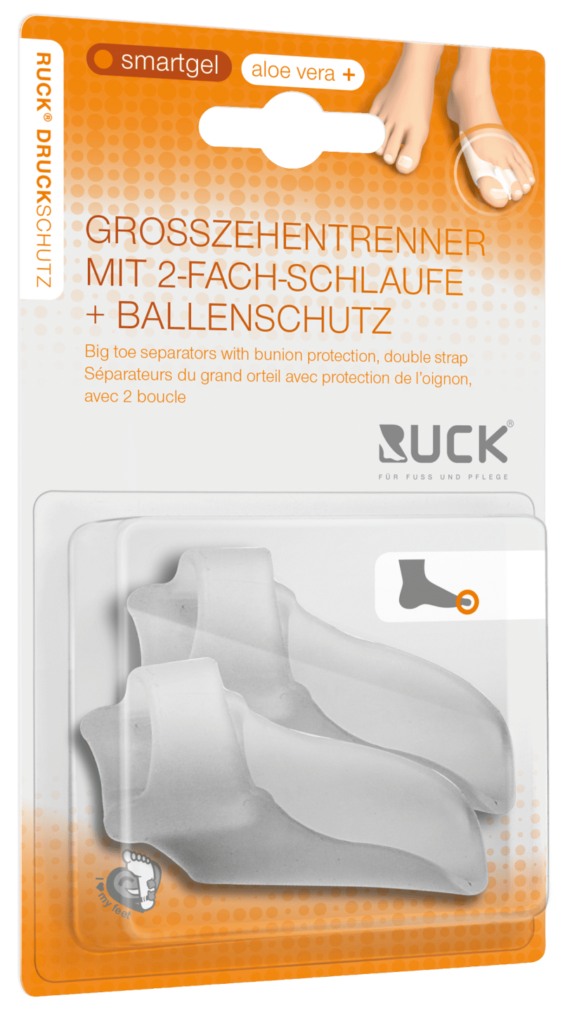 RUCK DRUCKSCHUTZ - Großzehentrenner 2-fach Schlaufe mit Ballenschutz