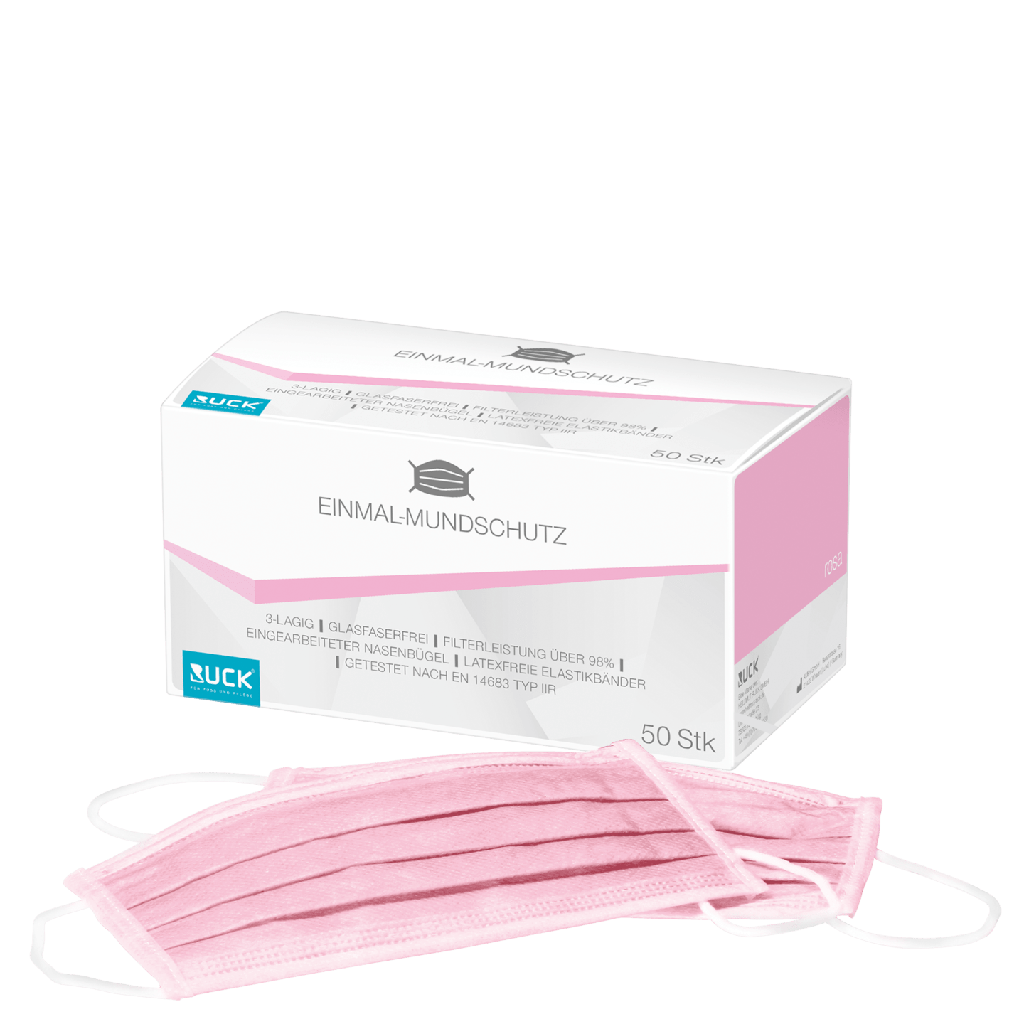 RUCK - Einmal-Mundschutz in rosa