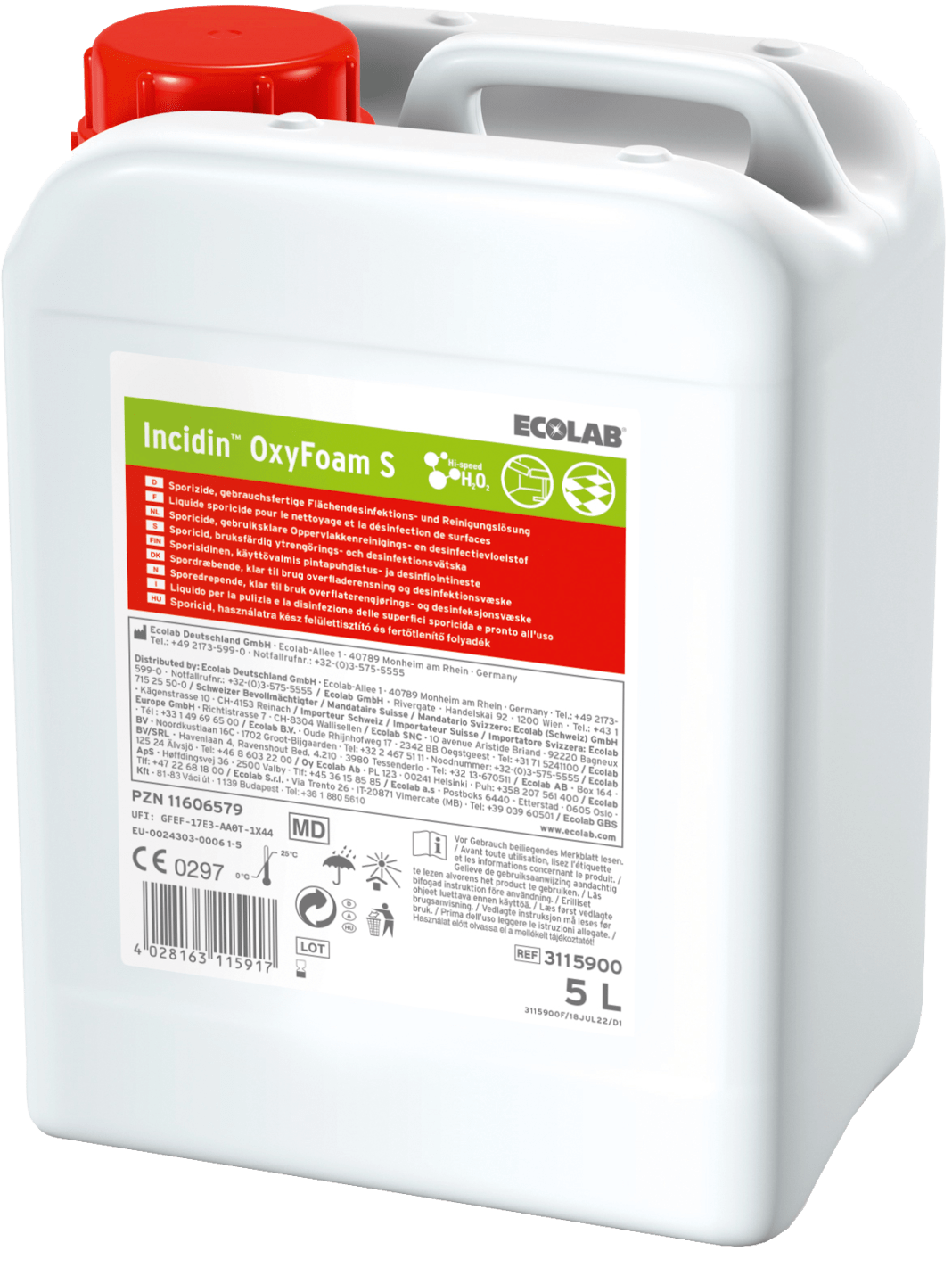 ECOLAB - Incidin OxyFoam S , 5000 ml