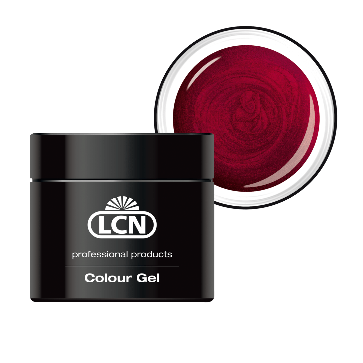 LCN - Trend Colour Gel "Diamond Collection", 5 ml in rubin red