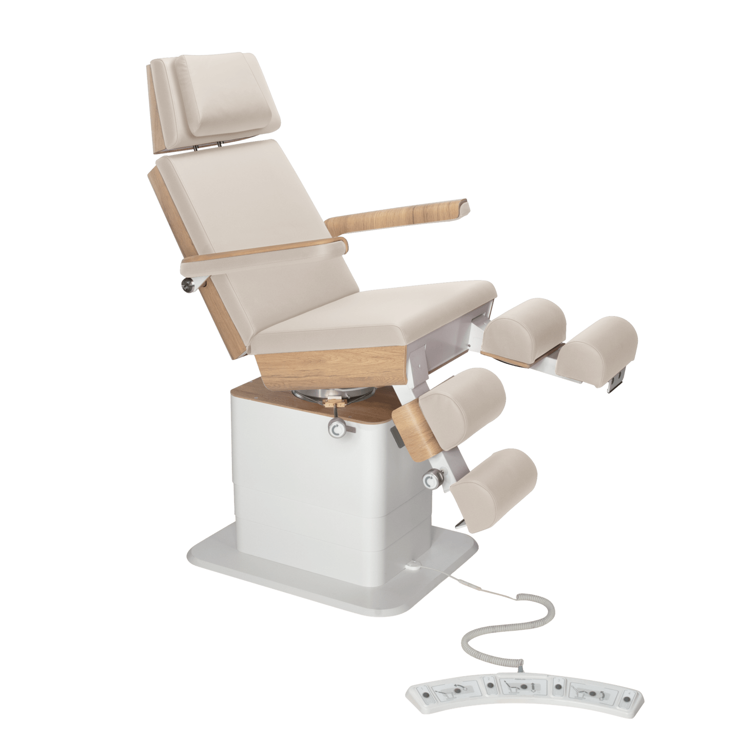 RUCK - MOON Podiatry Chair/Couch (with gas assisted leg sections) in natural