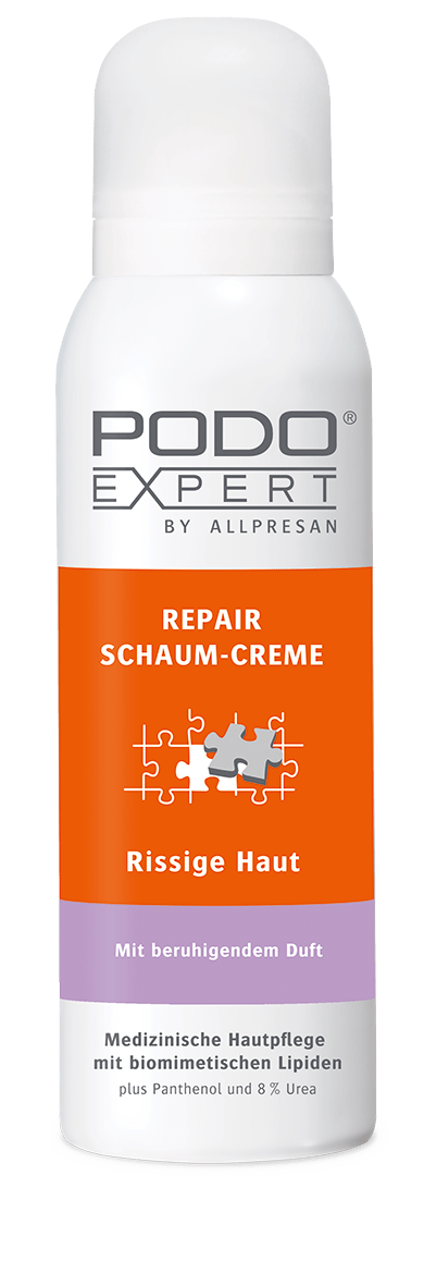 Podoexpert by Allpresan - Repair Schaum-Creme Rissige Haut mit beruhigendem Duft, 125 ml