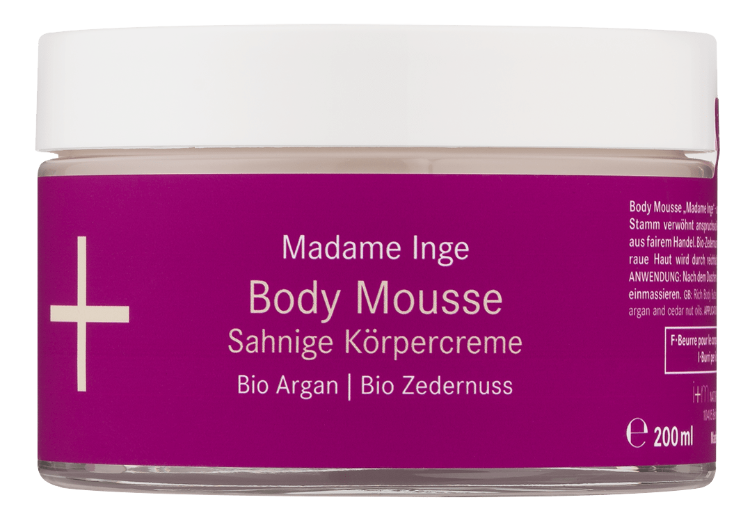 i+m - Madame Inge Body Mousse Argan Zedernuss, 200 ml