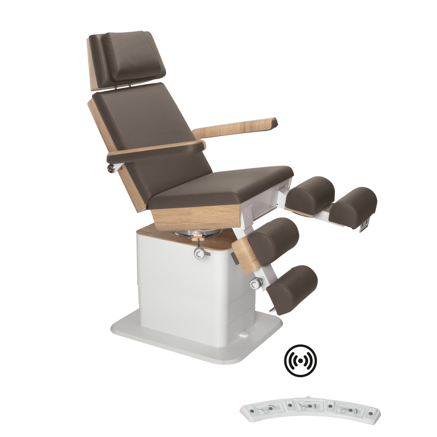 RUCK - MOON Podiatry Chair/Couch (with gas assisted leg sections) in espresso