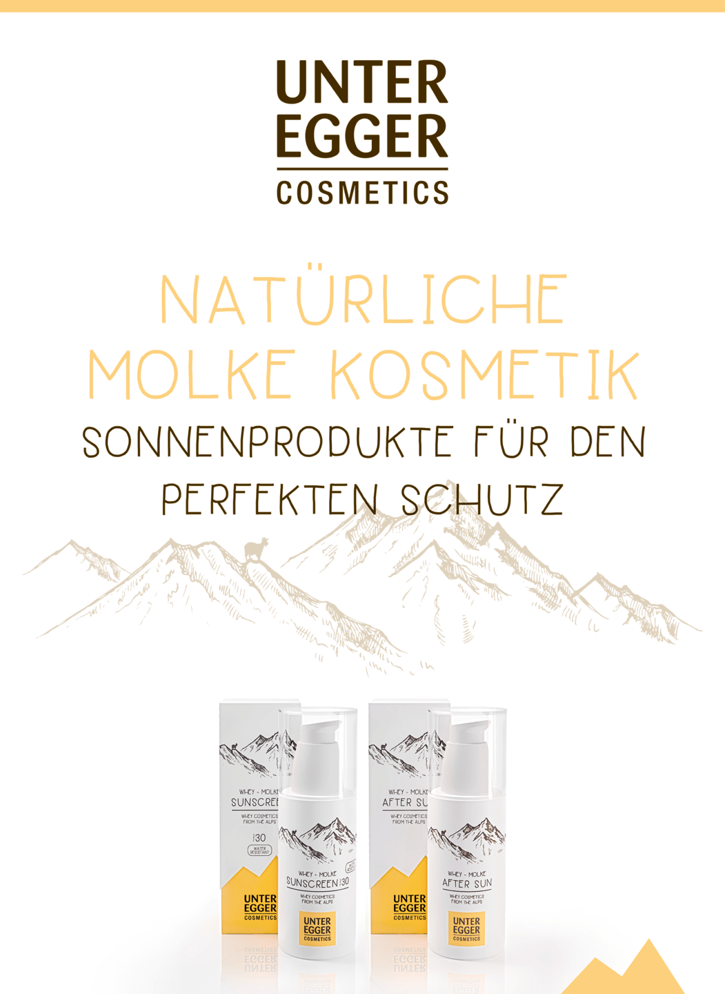 Unteregger Cosmetics - Poster "Sonnenprodukte"