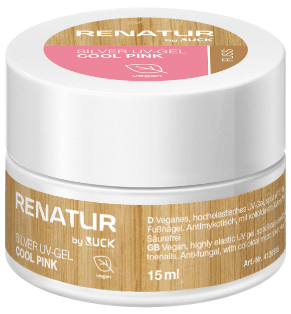 RENATUR by RUCK - Silver UV-Gel, 15 ml in cool pink
