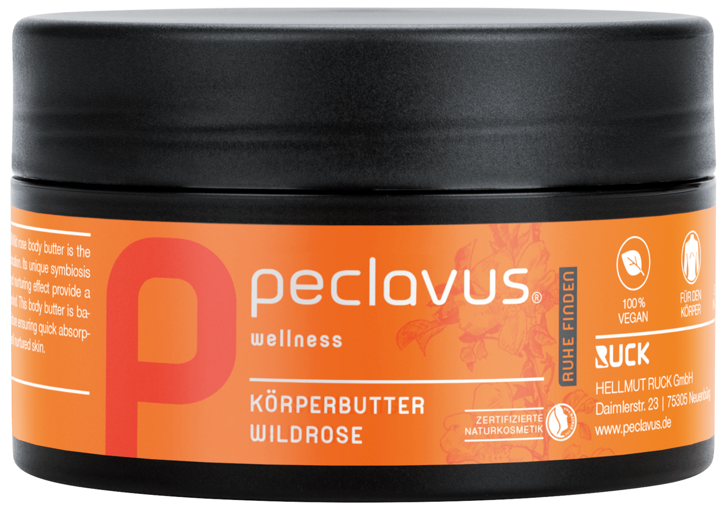 peclavus - Körperbutter Wildrose, 250 ml