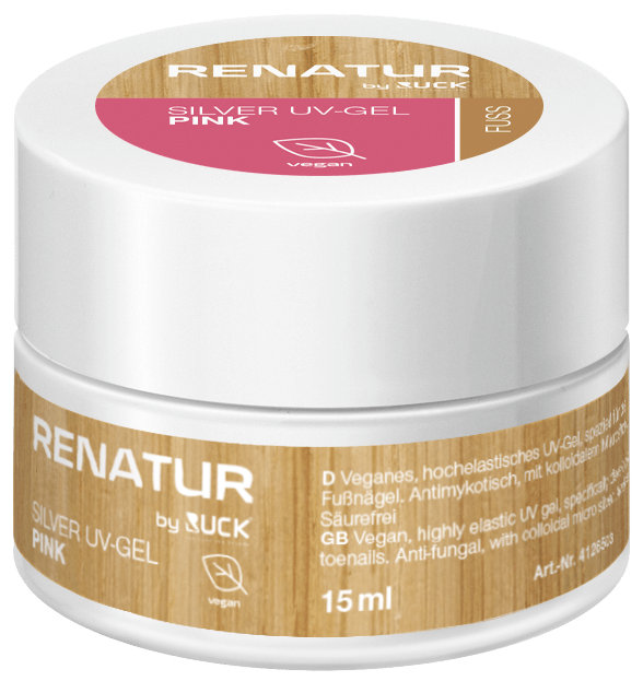 RENATUR by RUCK - Silver UV-Gel, 15 ml in pink