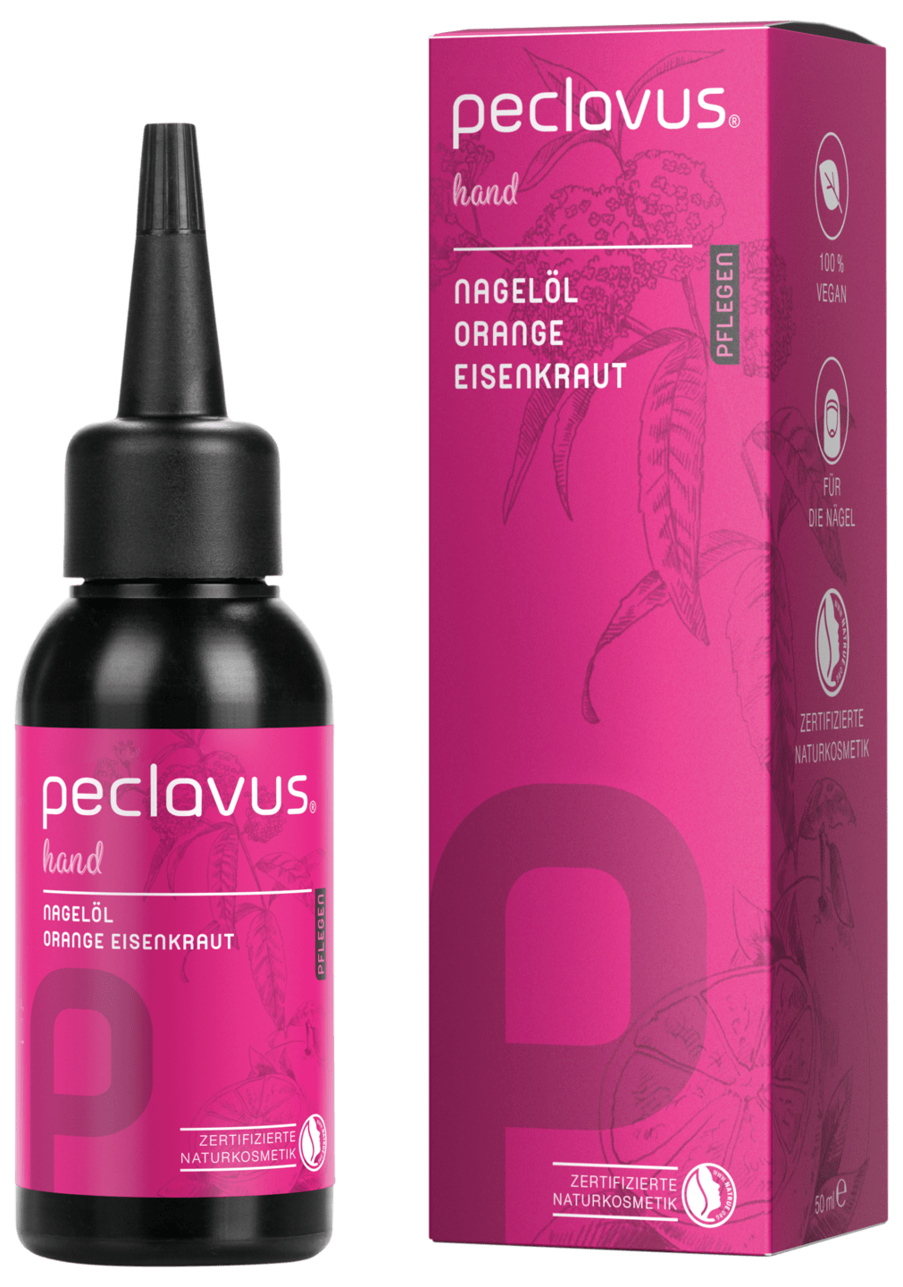 peclavus - Nagelöl Orange Eisenkraut | Pflegen, 50 ml