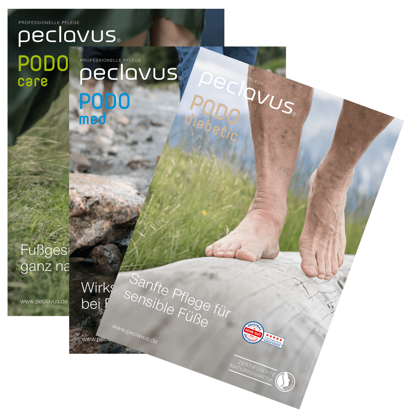 peclavus - Poster-Set, PODOcare, PODOmed, PODOdiabetic