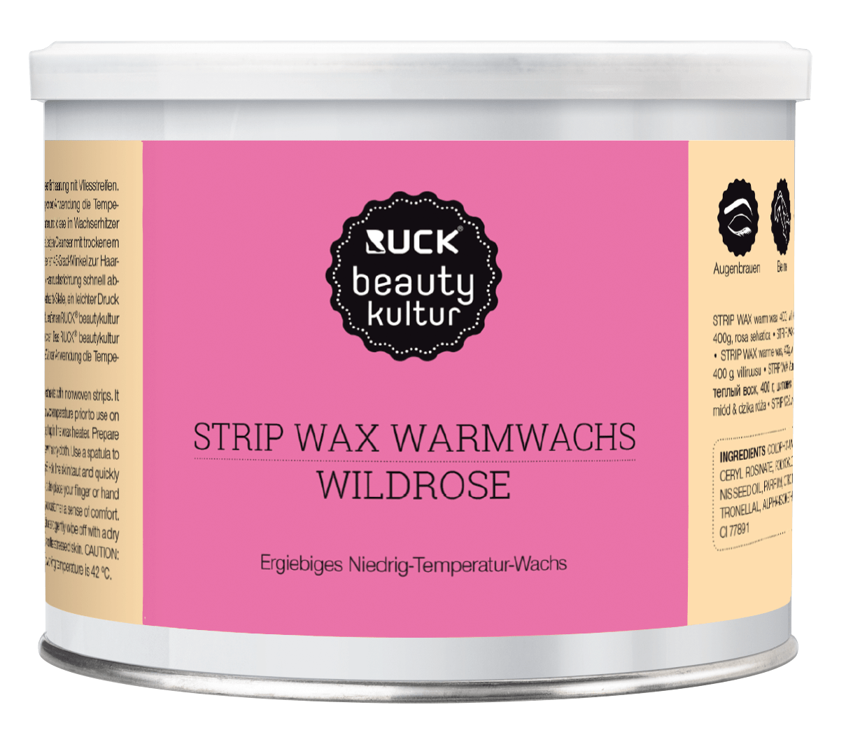 RUCK beautykultur - STRIP WAX Warmwachs, 400 g in pink