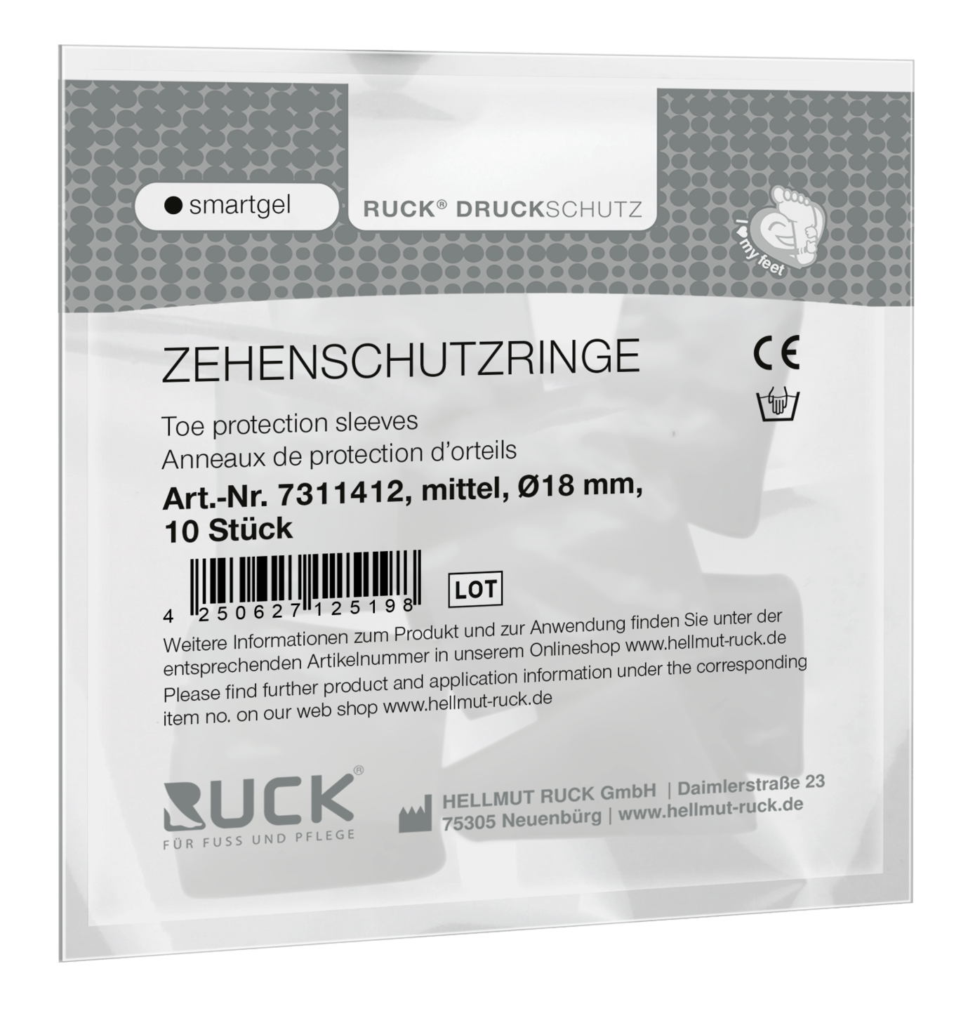 RUCK DRUCKSCHUTZ - Zehenschutzringe