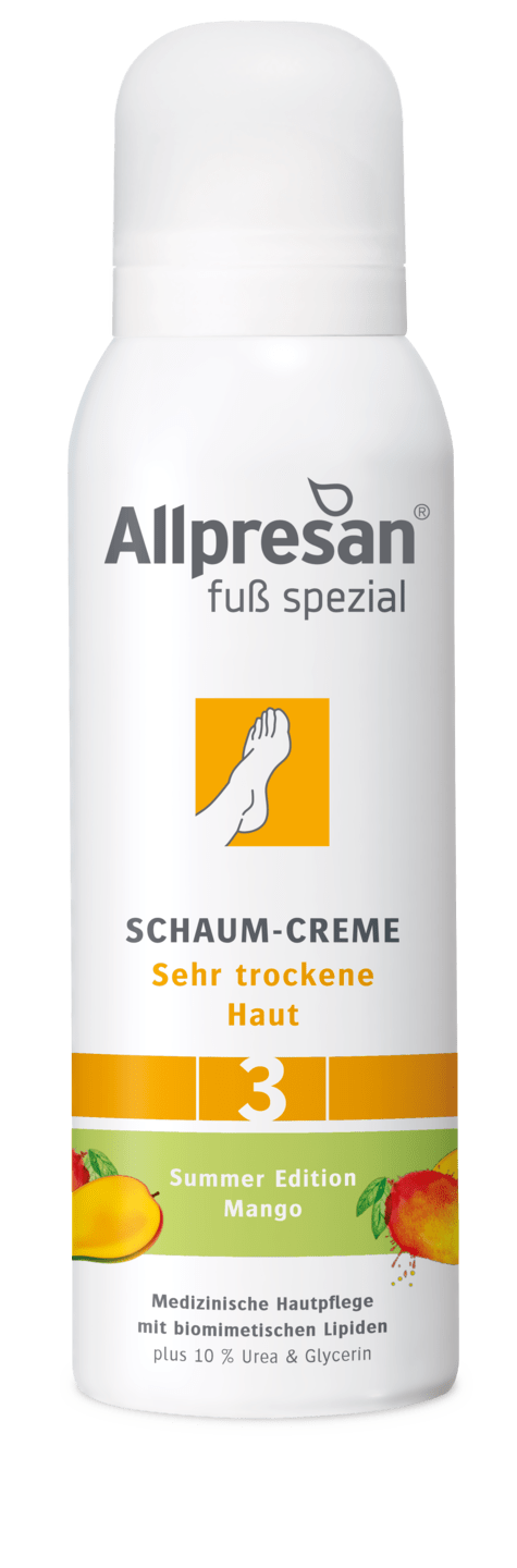 Allpresan Fuß spezial - Schaum-Creme 3 für sehr trockene Haut Mango, 125 ml