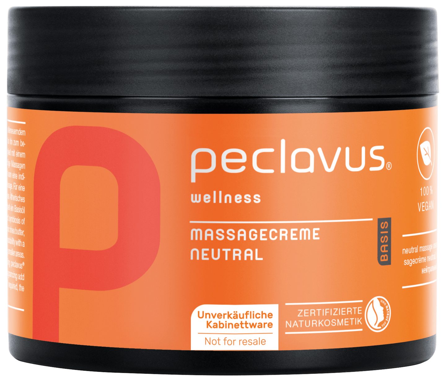 peclavus - Massagecreme Neutral | Basis, 500 ml