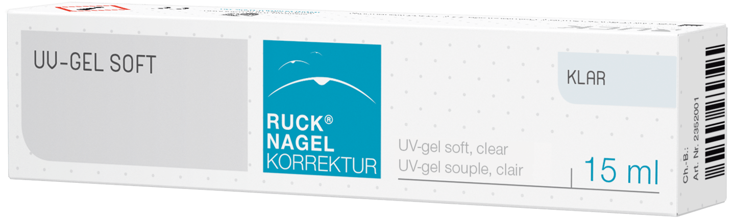 RUCK NAGELKORREKTUR - UV-Gel soft, 15 ml in klar