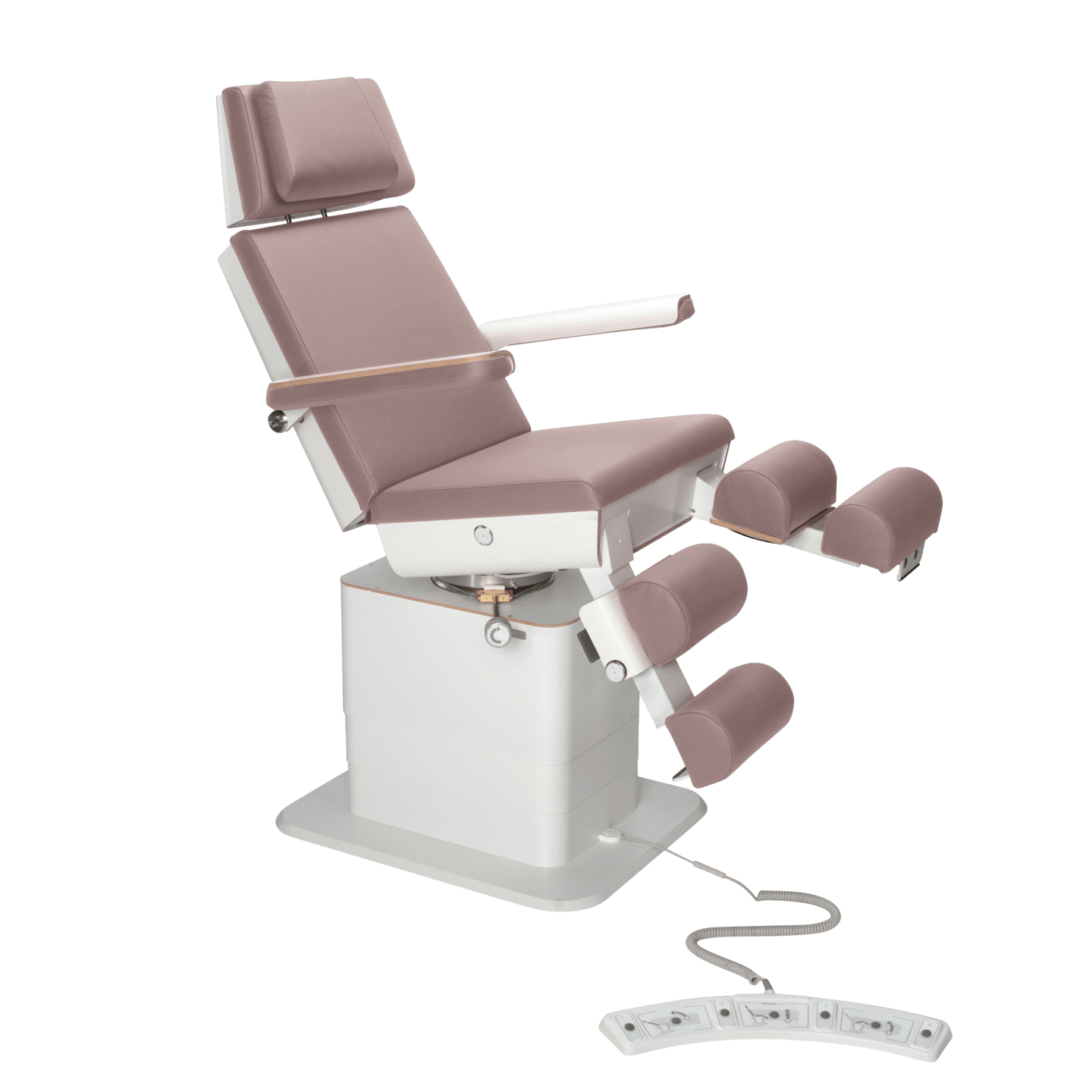 RUCK - RUCK® MOON Podiatry Chair/Couch with magnetic footrest extensions and patient control in taupe