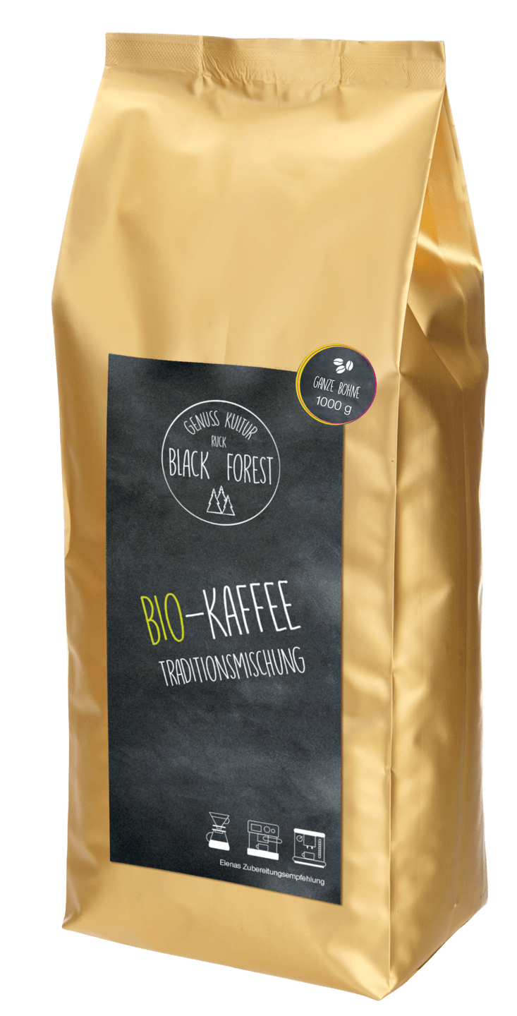 RUCK - BLACK FOREST Bio-Kaffee, 1000 g