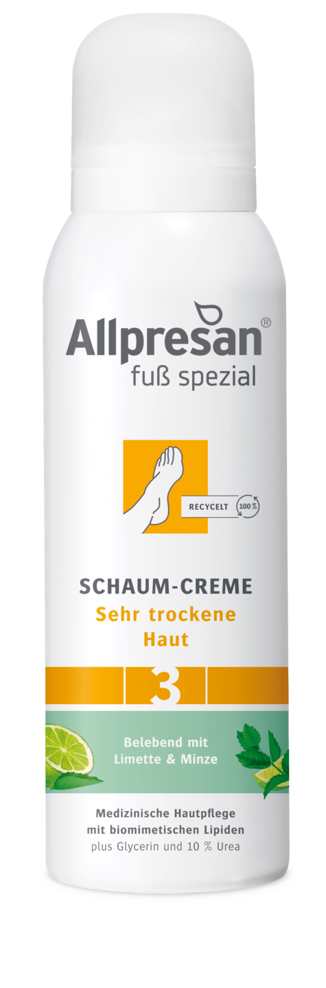 Allpresan Fuß spezial - Nr. 3 Schaum-Creme mit Limette & Minze-Duft