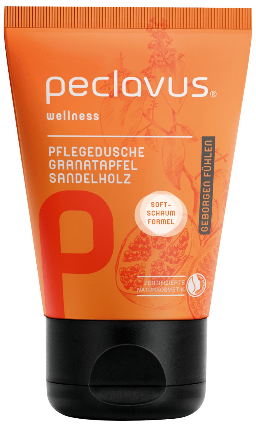 peclavus - Pflegedusche Granatapfel Sandelholz, 30 ml