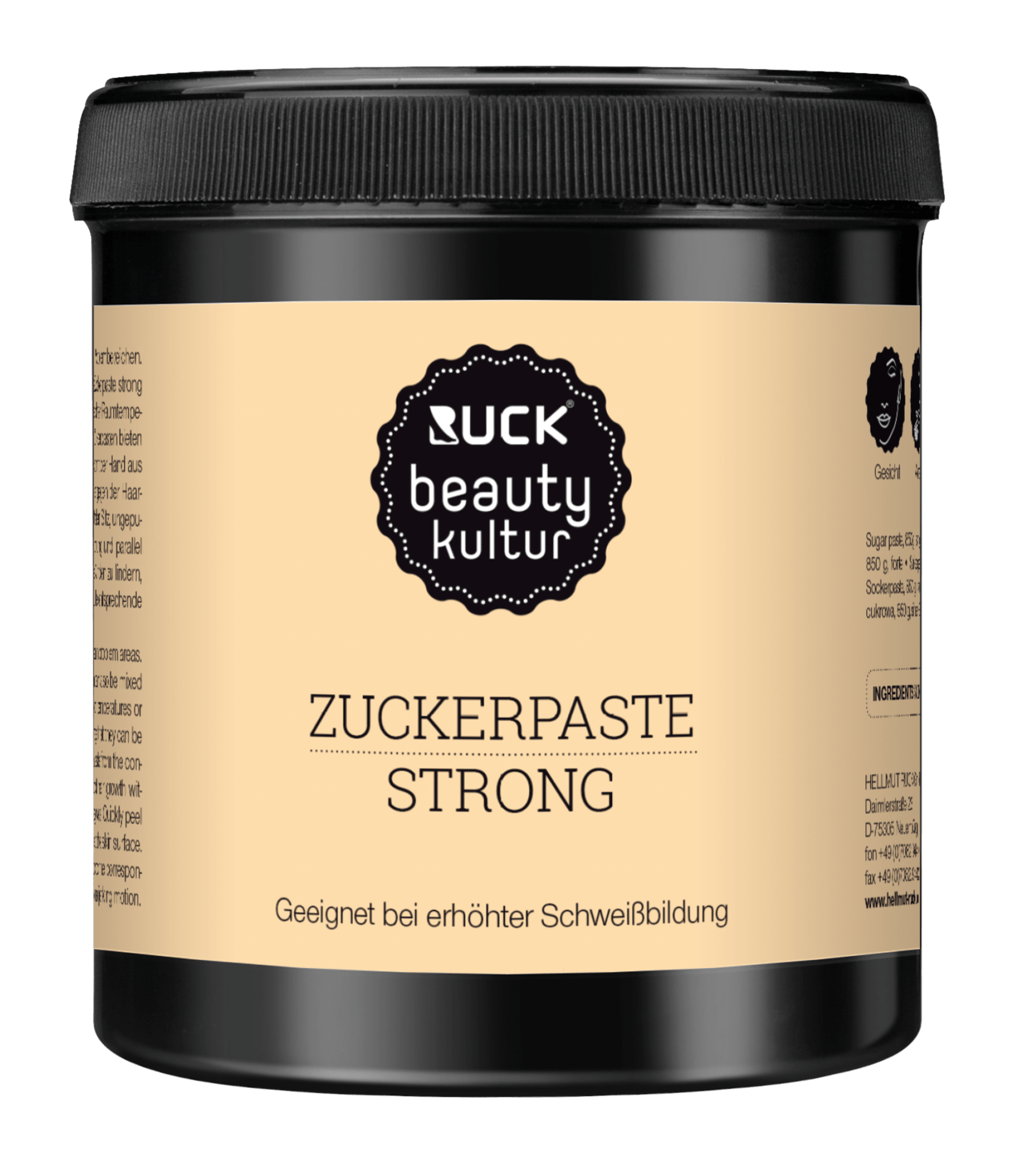 RUCK beautykultur - Zuckerpaste, 850 g in orange