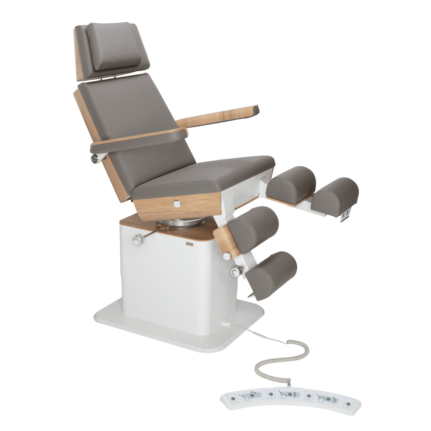 RUCK - MOON Podiatry Chair/Couch with motorised leg sections and patient control in stone