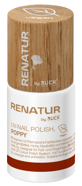RENATUR by RUCK - UV-Nail Polish, 10 ml in poppy