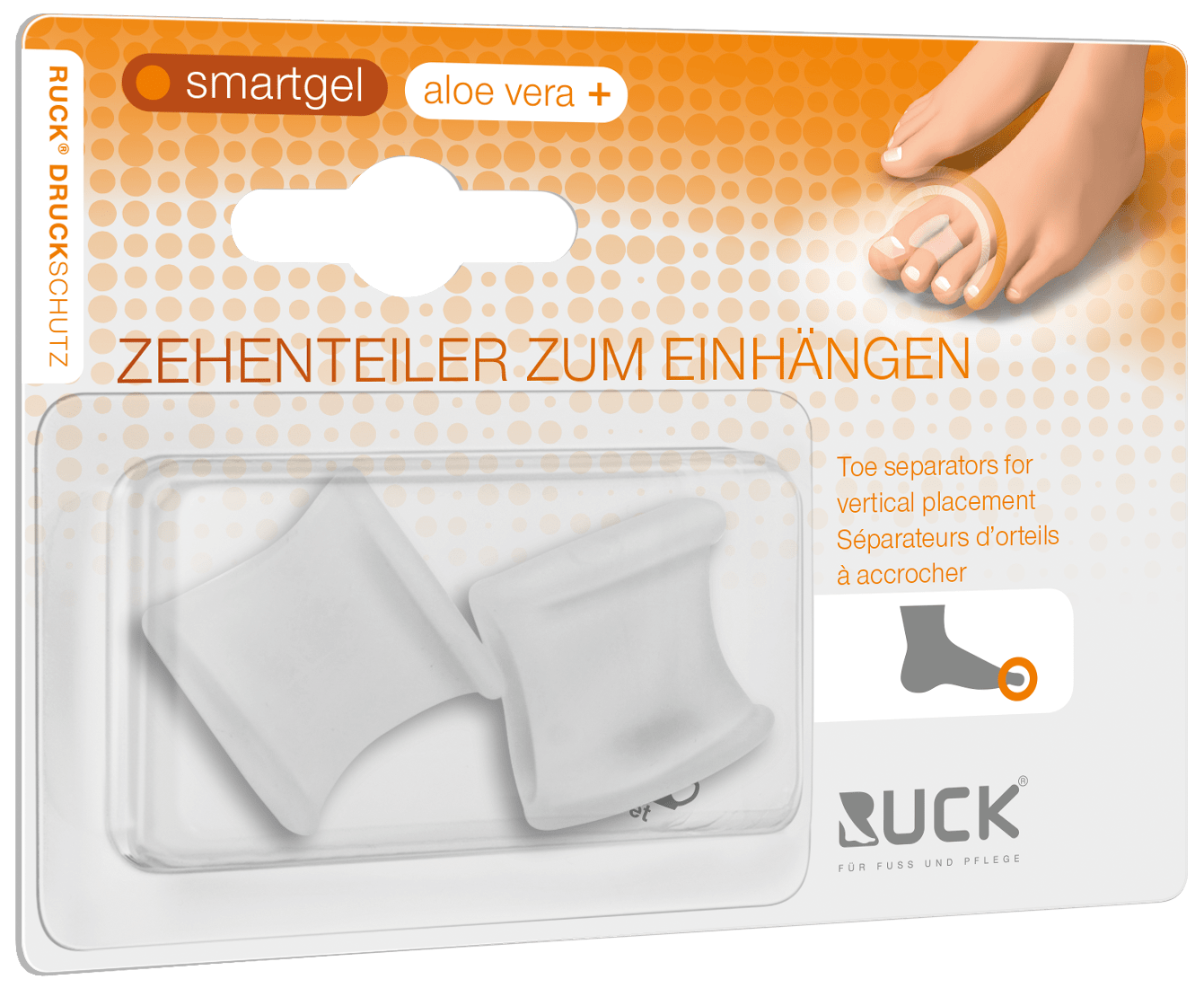 RUCK DRUCKSCHUTZ - Zehenteiler zum Einhängen