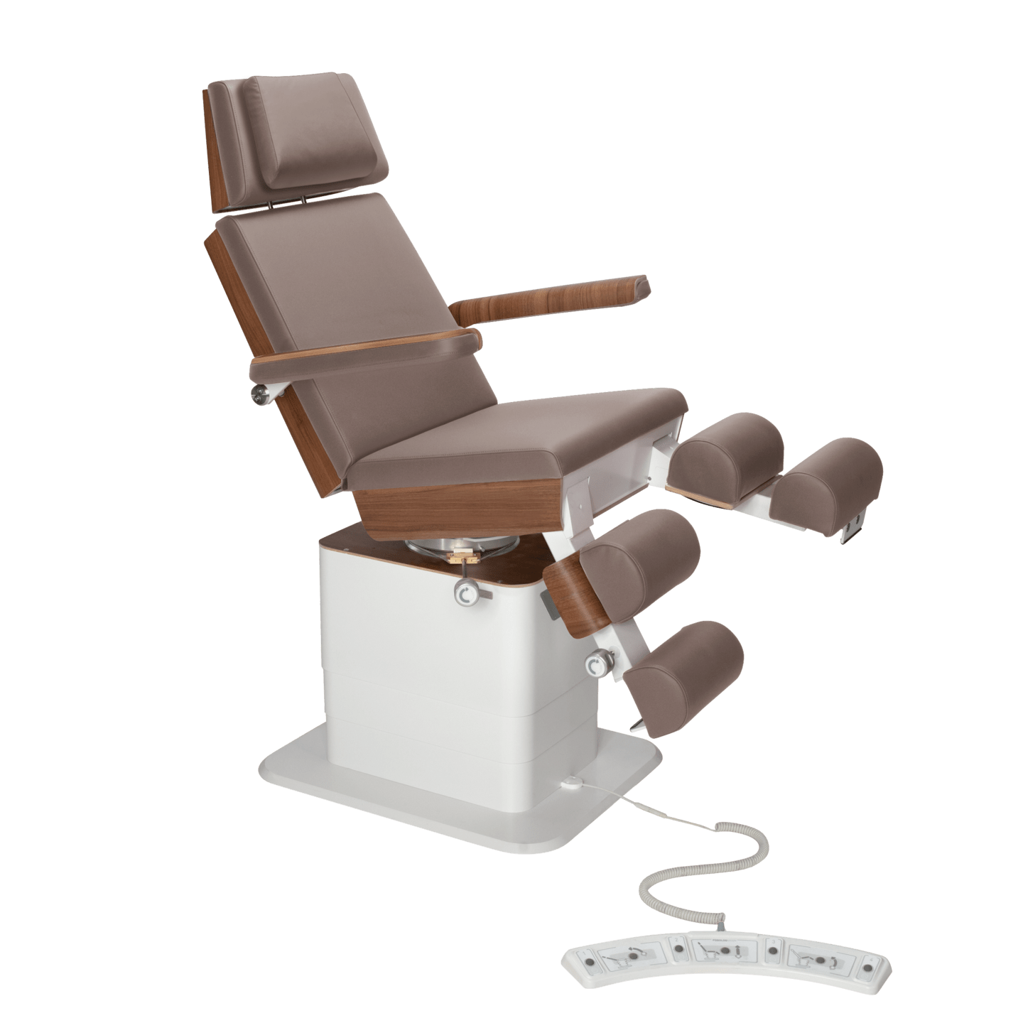 RUCK - MOON Podiatry Chair/Couch (with gas assisted leg sections) in nutmeg