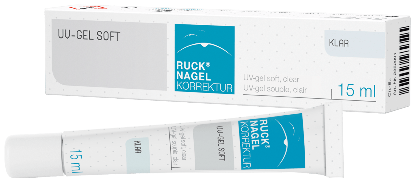 RUCK NAGELKORREKTUR - UV-Gel soft, 15 ml in klar