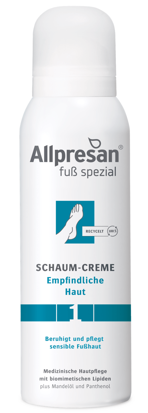 Allpresan Fuß spezial - Nr. 1 Schaum-Creme Empfindliche Haut, 125 ml
