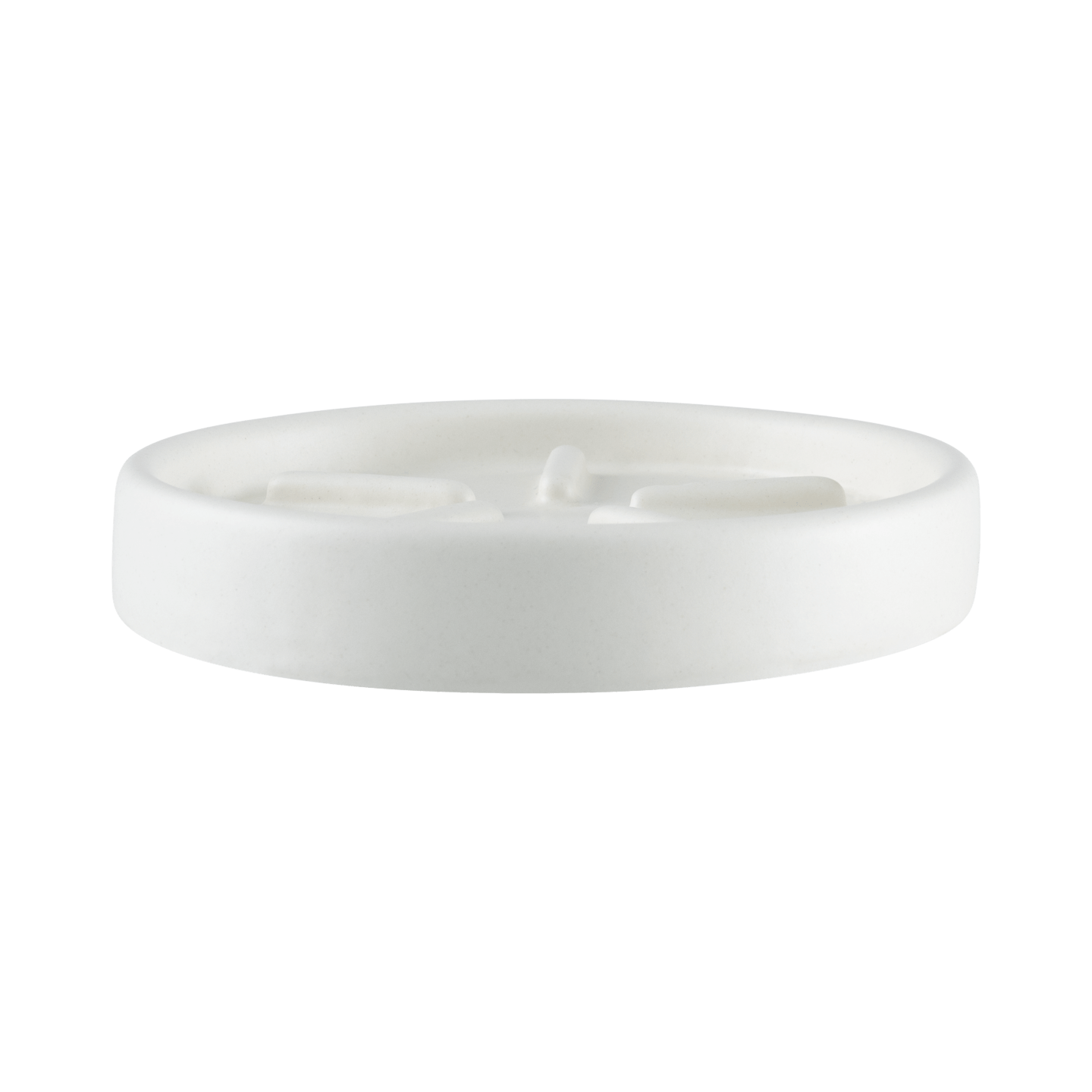 RUCK - Keramik-Seifenschale, handgefertigt, Ø 12 cm in off-white