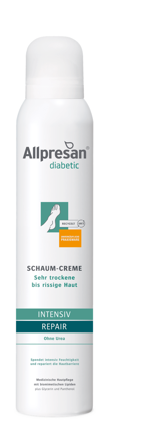 Allpresan diabetic - Schaum-Creme INTENSIV + REPAIR