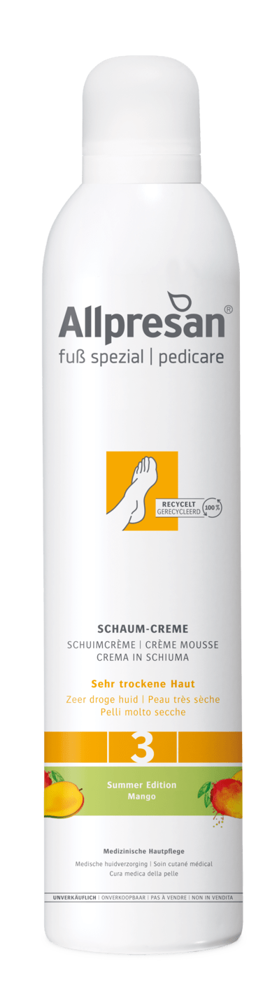 Allpresan Fuß spezial - Schaum-Creme 3 für sehr trockene Haut Mango, 300 ml