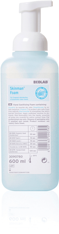 ECOLAB - Skinman Foam Händedesinfektion, 600 ml
