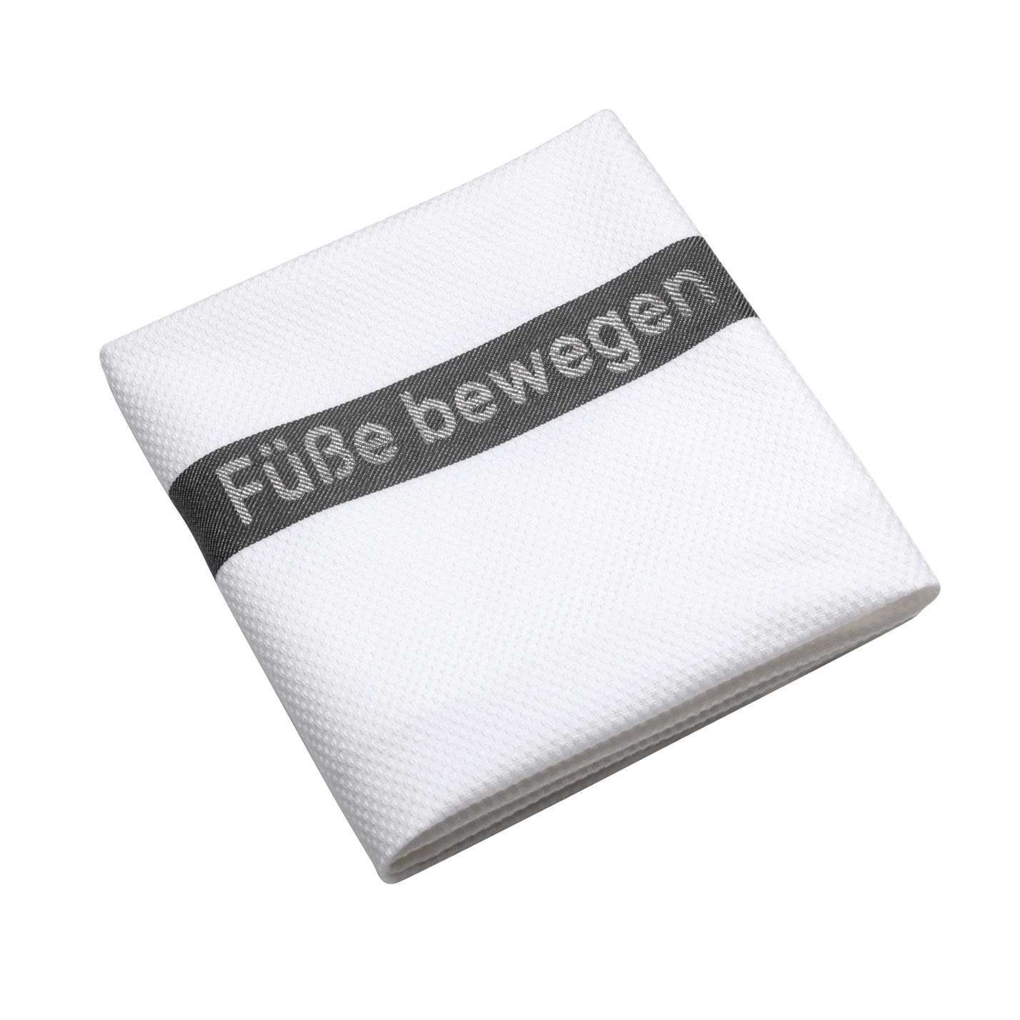 RUCK - Foot towel with woven-in "FOR FOOT AND CARE/Maintenance in grey