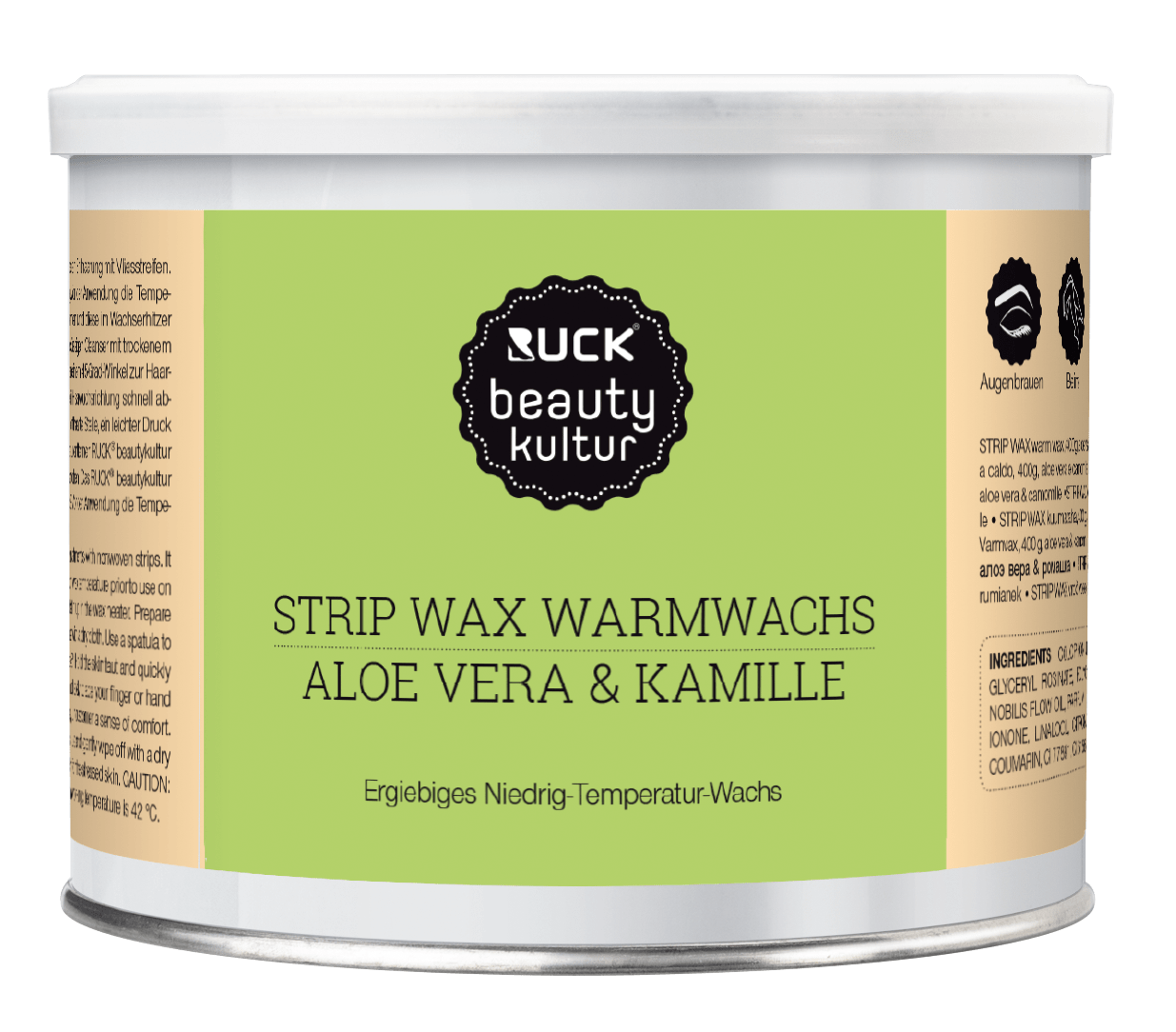 RUCK beautykultur - STRIP WAX Warmwachs, 400 g in grün