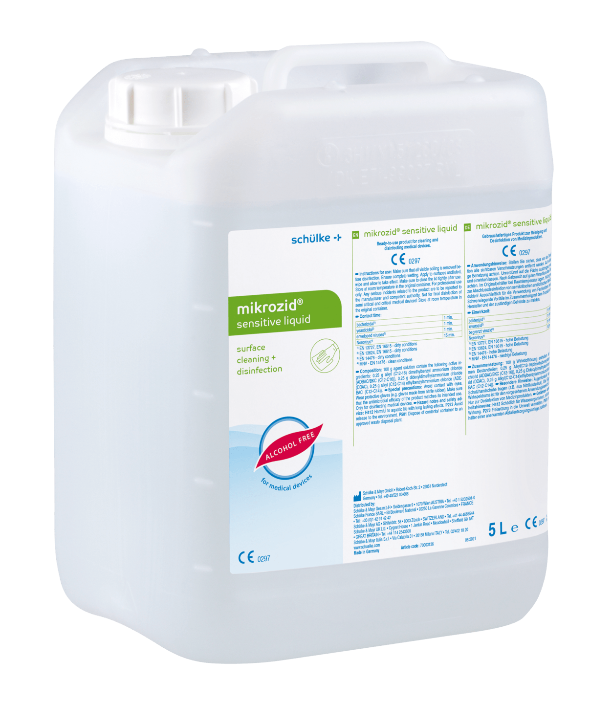 schülke - Mikrozid sensitive liquid Flächendesinfektion, 5000 ml